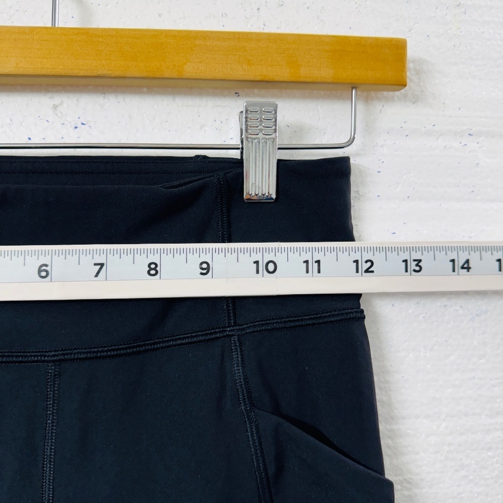 Lululemon Time To Sweat Crop 23'' Leggings 4 Black Performance Activewear Yoga - Picture 8 of 10